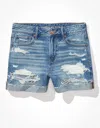AMERICAN EAGLE OUTFITTERS AE LOW-RISE DENIM TOMGIRL SHORT