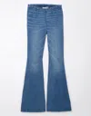 American Eagle Outfitters Ae Next Level Curvy Super High-waisted Flare Jean In Blue