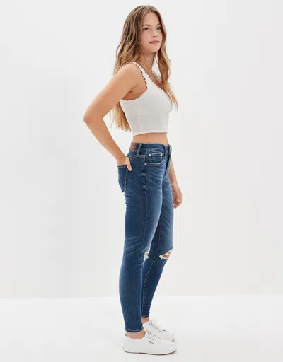 American Eagle Outfitters Ae Lu(x)e Ripped High-waisted Jegging In Multi