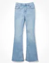 American Eagle Outfitters Ae Next Level Curvy Super High-waisted Flare Jean In Multi