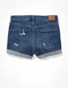 American Eagle Outfitters Ae Ne(x)t Level High V-rise Denim Short Short In Multi