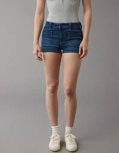 American Eagle Outfitters Ae Next Level High-waisted Denim Short Short In Multi