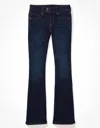 American Eagle Outfitters Ae Next Level Curvy Low-rise Kick Bootcut Jean In Blue