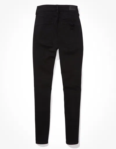 American Eagle Outfitters Ae Ne(x)t Level Ripped Curvy High-waisted Jegging In Black