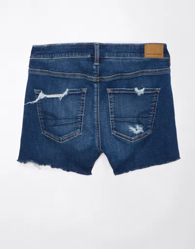 American Eagle Outfitters Ae Next Level Ripped Denim Midi Short In Multi