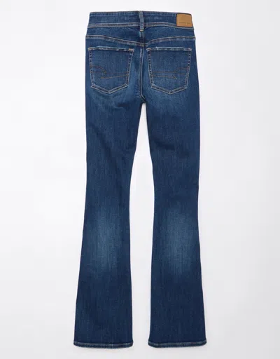 American Eagle Outfitters Ae Next Level Ripped Low-rise Kick Bootcut Jean In Blue