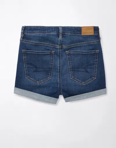 American Eagle Outfitters Ae Next Level Super High-waisted Denim Short Short In Multi