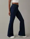 AMERICAN EAGLE OUTFITTERS AE NEXT LEVEL SUPER HIGH-WAISTED FLARE JEAN