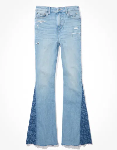 American Eagle Outfitters Ae Ne(x)t Level Super High-waisted Flare Jean In Blue