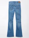 American Eagle Outfitters Ae Next Level Super Low-rise Flare Jean In Blue