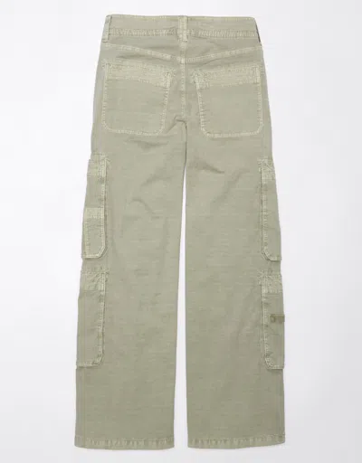 American Eagle Outfitters Ae Snappy Stretch Convertible Baggy Cargo Pant In Green