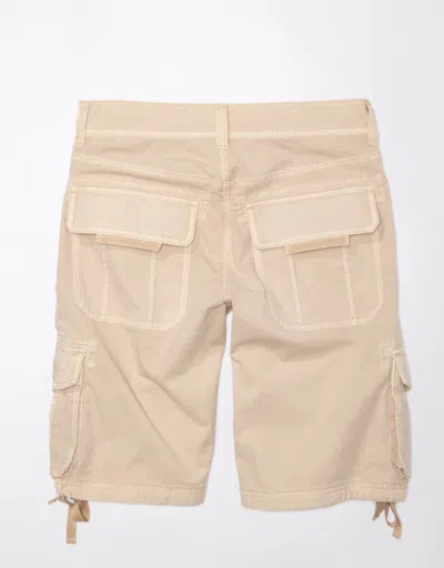 American Eagle Outfitters Ae Snappy Stretch Low-rise Baggy Bermuda Cargo Short In Brown