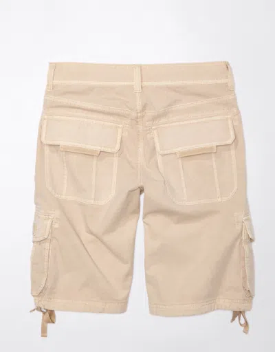American Eagle Outfitters Ae Snappy Stretch Low-rise Baggy Bermuda Cargo Short In Green