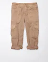 AMERICAN EAGLE OUTFITTERS AE SNAPPY STRETCH LOW-RISE CROP CARGO PANT