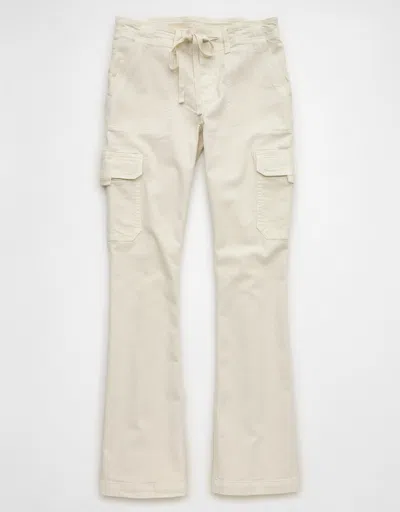 American Eagle Outfitters Ae Stretch Classic Bootcut Cargo Pant In White