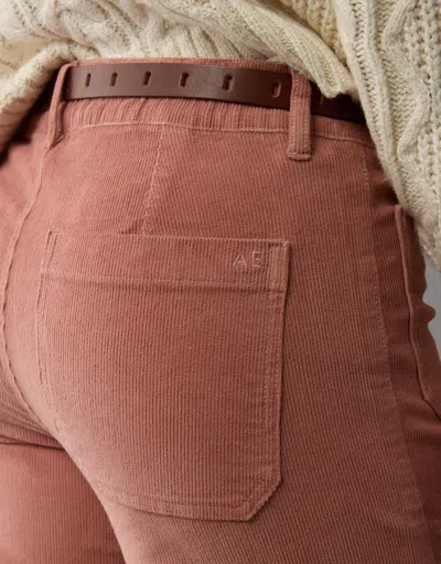 American Eagle Outfitters Ae Stretch Corduroy Low-rise Baggy Wide-leg Pant In Multi