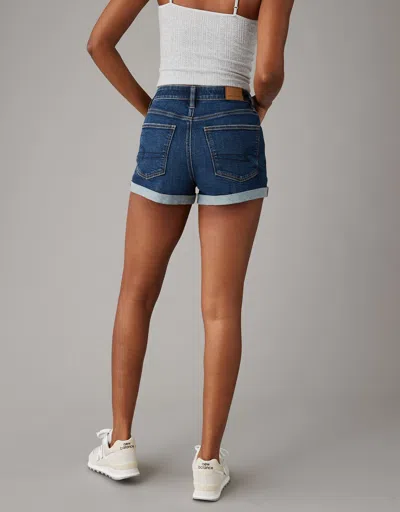 American Eagle Outfitters Ae Stretch Crossover Denim Mom Short In Multi