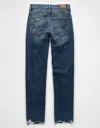 American Eagle Outfitters Ae Strigid Super High-waisted Ripped Ankle Straight Jean In Multi