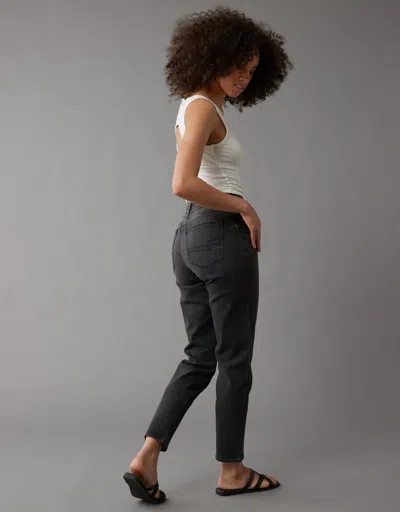 American Eagle Outfitters Ae Stretch Curvy Mom Jean In Black