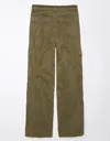 AMERICAN EAGLE OUTFITTERS AE STRETCH CURVY SUPER HIGH-WAISTED BAGGY WIDE-LEG CARGO PANT