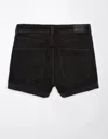Shop American Eagle Outfitters Ae Stretch Denim Mom Short In Black