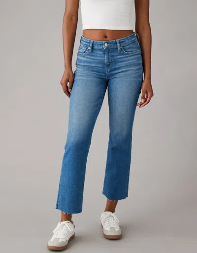 American Eagle Outfitters Ae Stretch High-waisted Kick Bootcut Crop Jean In Multi