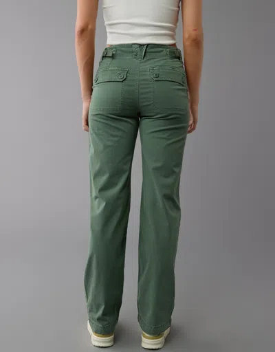 American Eagle Outfitters Ae Stretch High-waisted Stovepipe Pant In Green