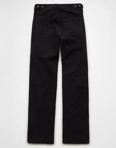American Eagle Outfitters Ae Stretch High-waisted Stovepipe Utility Pant In Black