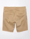 American Eagle Outfitters Ae Stretch High-waisted Trouser Bermuda Short In Beige