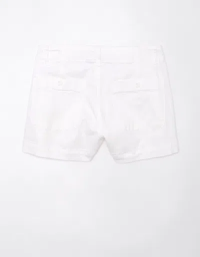 American Eagle Outfitters Ae Stretch High-waisted Trouser Short Short In White