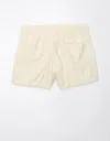 American Eagle Outfitters Ae Stretch High-waisted Vegan Leather Trouser Short In Brown