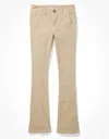 American Eagle Outfitters Ae Stretch Kick Bootcut Pant In Beige