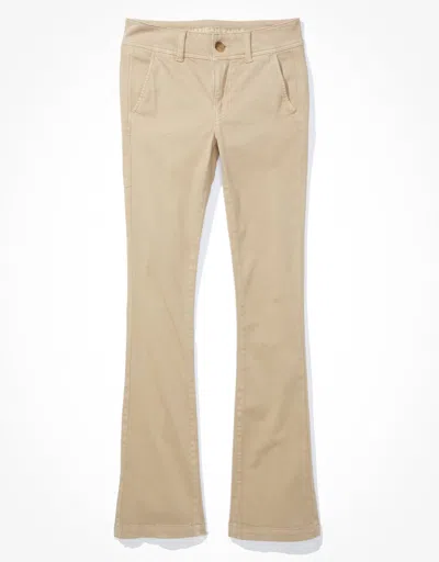 American Eagle Outfitters Ae Stretch Kick Bootcut Pant In Beige