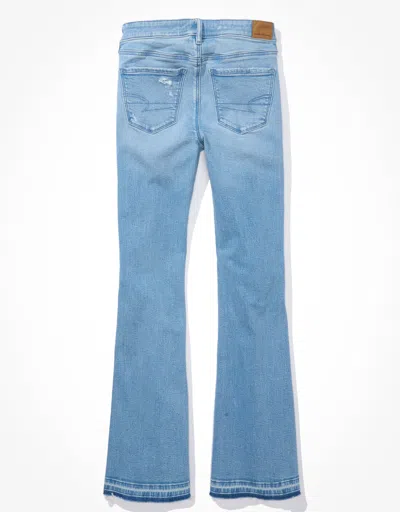 American Eagle Outfitters Ae Stretch Low-rise Flare Jean In Blue