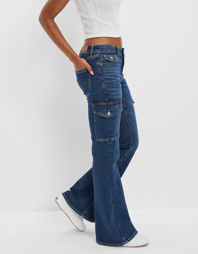 American Eagle Outfitters Ae Stretch Low-rise Flare Jean In Multi