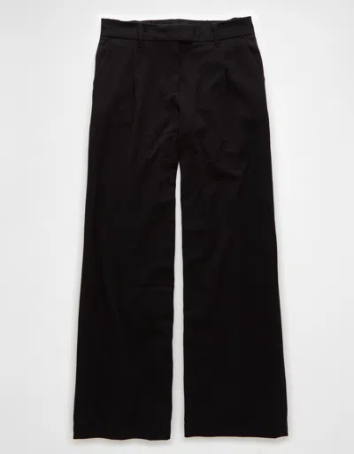 American Eagle Outfitters Ae Stretch Low-rise Poppy Trouser In Black