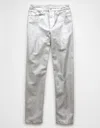 American Eagle Outfitters Ae Stretch Metallic Super High-waisted Baggy Straight Jean In Multi
