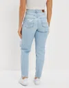 Shop American Eagle Outfitters Ae Stretch Ripped Curvy Mom Jean In Multi