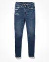 American Eagle Outfitters Ae Stretch Ripped High V-rise Mom Jean In Multi