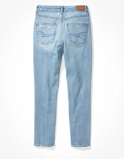 American Eagle Outfitters Ae Stretch Ripped Mom Jean In Blue