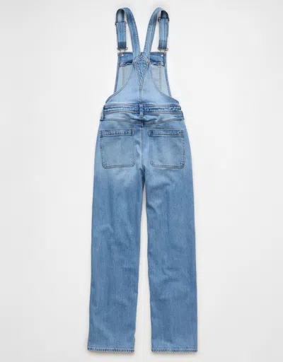 American Eagle Outfitters Ae Stretch Stovepipe Denim Overall In Blue