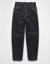 American Eagle Outfitters Ae Stretch Super High-waisted Corduroy Paper Bag Barrel Pant In Multi