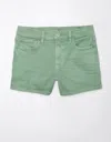 American Eagle Outfitters Ae Stretch Super High-waisted Relaxed Short In Green