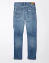 American Eagle Outfitters Ae Strigid Super High-waisted Ripped Ankle Straight Jean In Blue