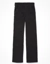 American Eagle Outfitters Ae Stretch Super High-waisted Wide-leg Trouser In Black