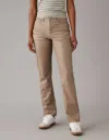 American Eagle Outfitters Ae Stretch Vegan Leather Super High-waisted Straight Pant In Brown