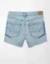 American Eagle Outfitters Ae Strigid 4" Perfect Ripped Denim Short In Blue