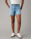 American Eagle Outfitters Ae Strigid Super High-waisted 6" Relaxed Denim Short In Multi