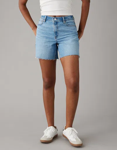 American Eagle Outfitters Ae Strigid Super High-waisted 6" Relaxed Denim Short In Multi
