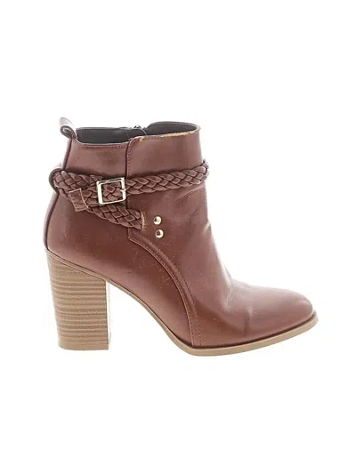 Pre-owned American Eagle Outfitters Ankle Boots In Brown